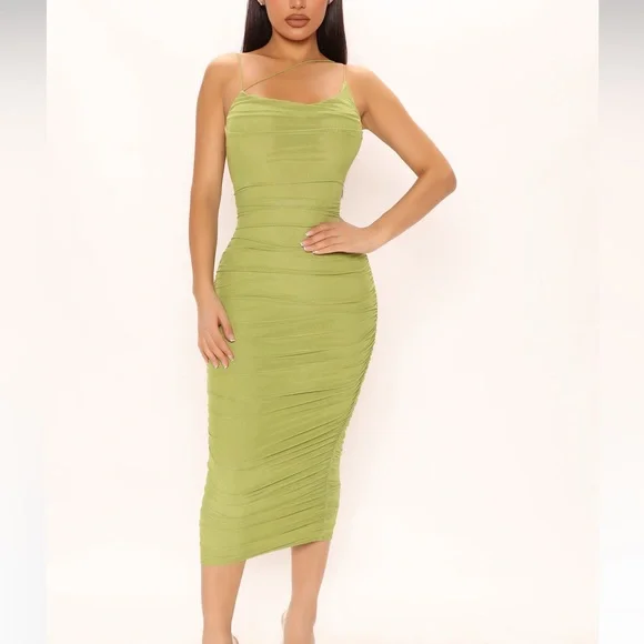 Fashion Nova | Dresses | Beautiful Fashionnova Green Dress | Poshmark